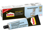 Διαφανής κόλλα επαφής Pattex σε σωληνάριο και συσκευασία.