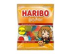 Haribo Harry Potter gummy candy bag featuring Hermione and Crookshanks.