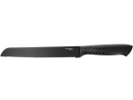 Cuțit de pâine negru SILVERCREST cu lamă zimțată și mâner ergonomic.
