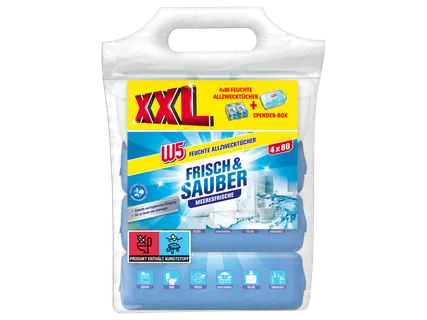XXL W5 Feuchte Allzwecktücher
