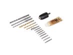 Brocas, bits e mandril com graxa Park Tool.