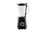 Liquidificador preto SILVERCREST com jarro de vidro e escala de medição.