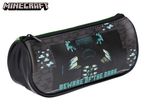 Black pencil case with pixelated Minecraft-style graphics and the text 'BEWARE OF THE DARK'.