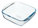 Квадратна стаклена посуда за печење Pyrex.