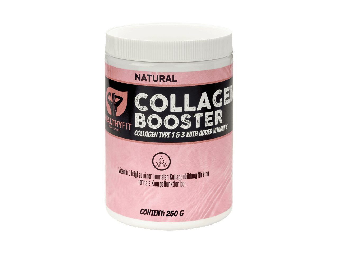 Dose mit Kollagen-Booster-Pulver mit Vitamin C, 250 g