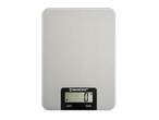 A SilverCrest digital kitchen scale with a brushed metal surface and a display showing '0 g'.
