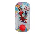 Water game with superhero characters and colorful rings.