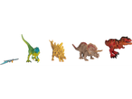 Set de 5 jucării dinozauri: pterodactil, velociraptor, stegosaur, triceratops și tiranozaur