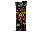 Pacote de 170g de milho frito Snack Day, com destaque para a crocância.
