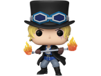 Anime character figurine with blonde hair, black top hat, blue goggles, and holding a flaming staff.