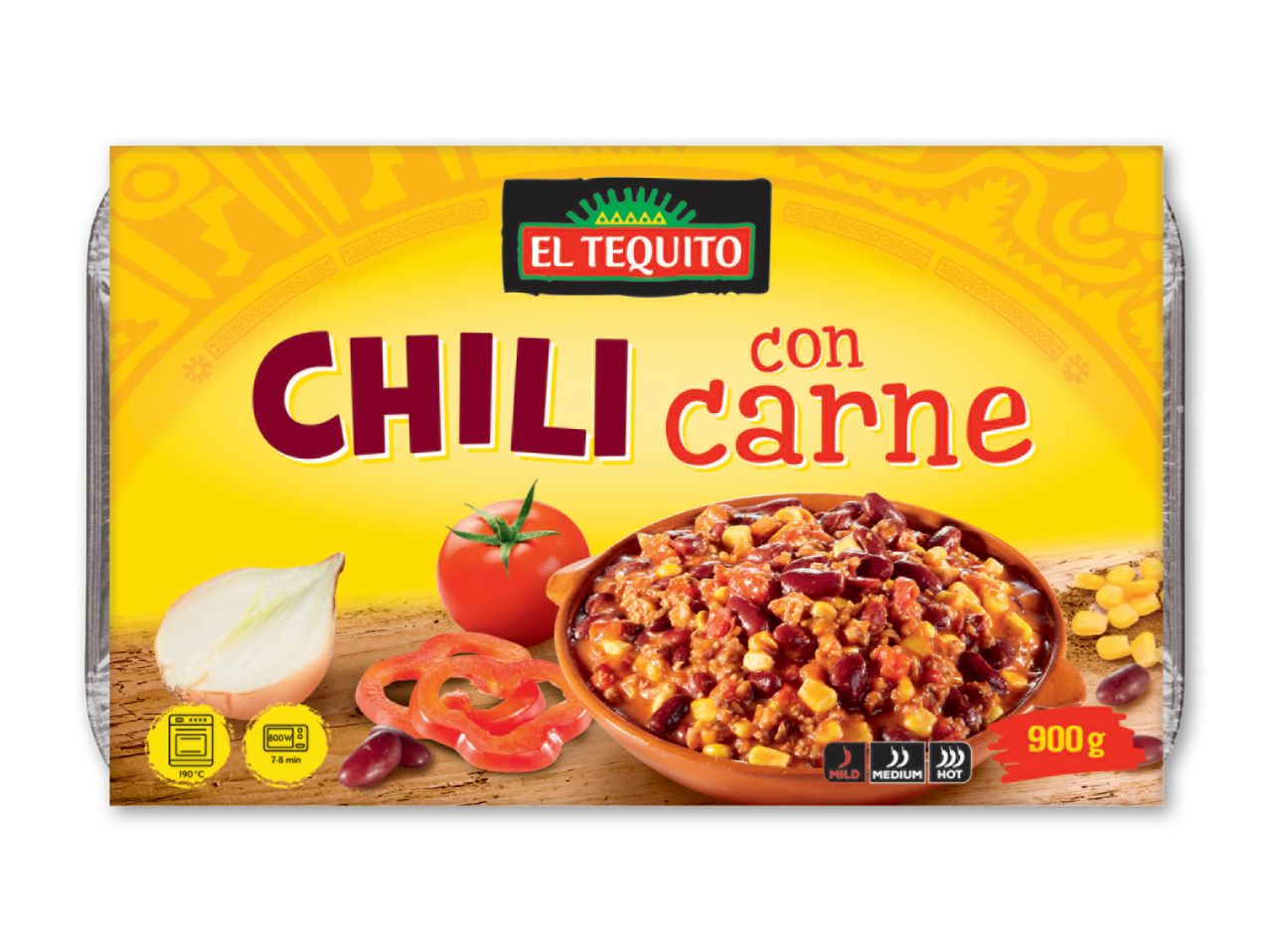 El Tequito Chili con carne, færdigret.