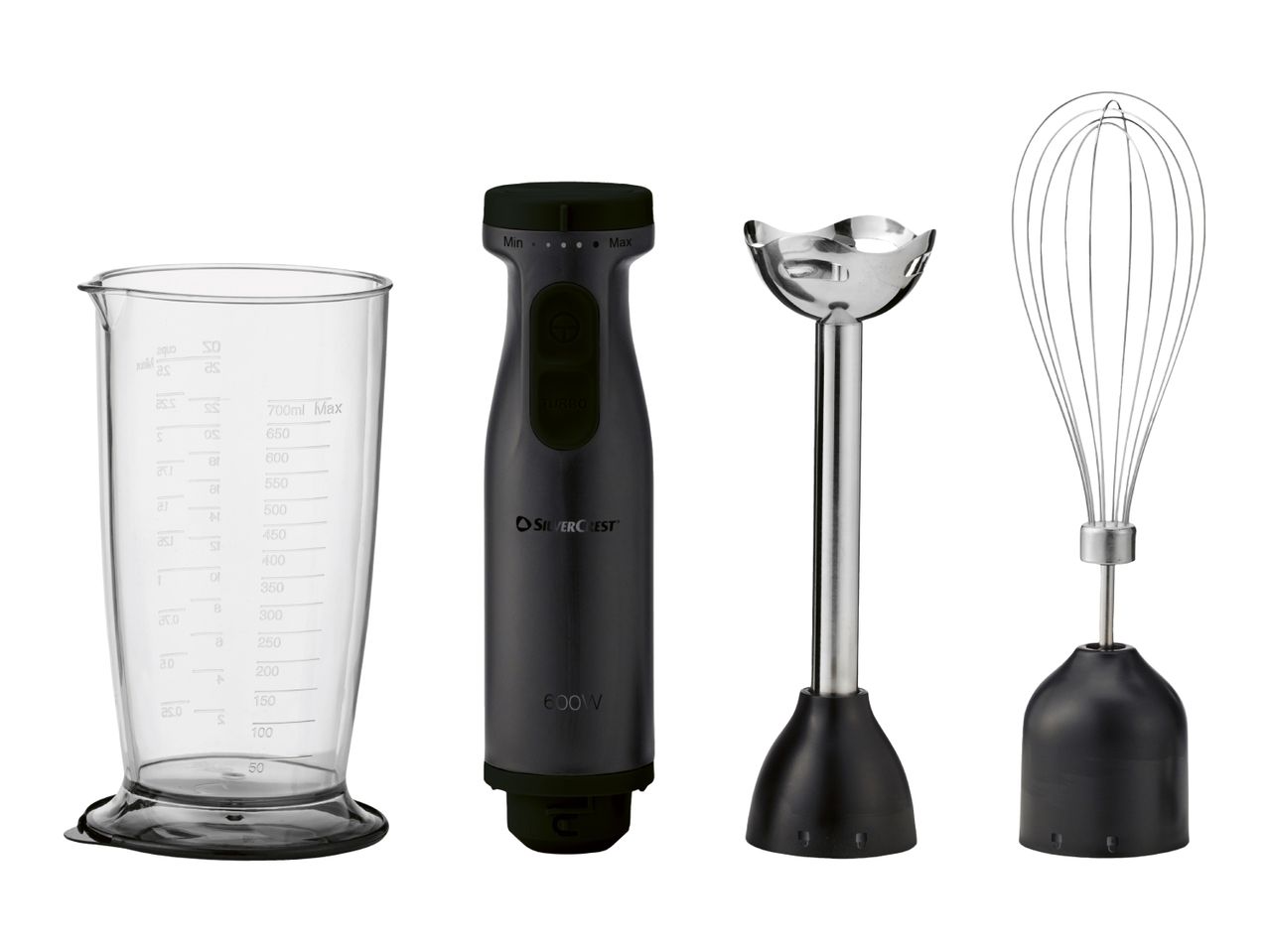 Silvercrest Black Hand Blender Set