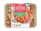 Chef Select Pepperoni Pasta Bake, 400g, with nutritional information and cooking instructions.