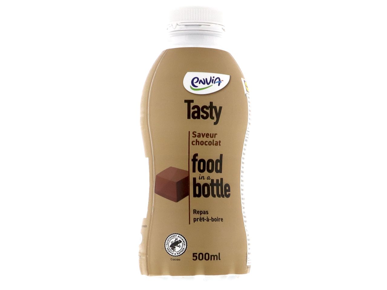 Boisson chocolatée Envia Tasty, bouteille 500 ml.