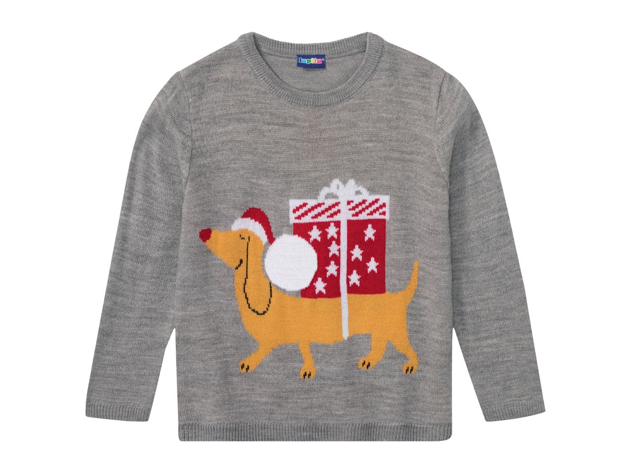 Go to full screen view: Lupilu Younger Kids’ Light-Up Christmas Jumper - Image 4