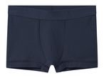 Dark blue men's boxer briefs with a wide elastic waistband.