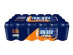24 Irn-Bru Xtra cans: extra taste, no sugar.