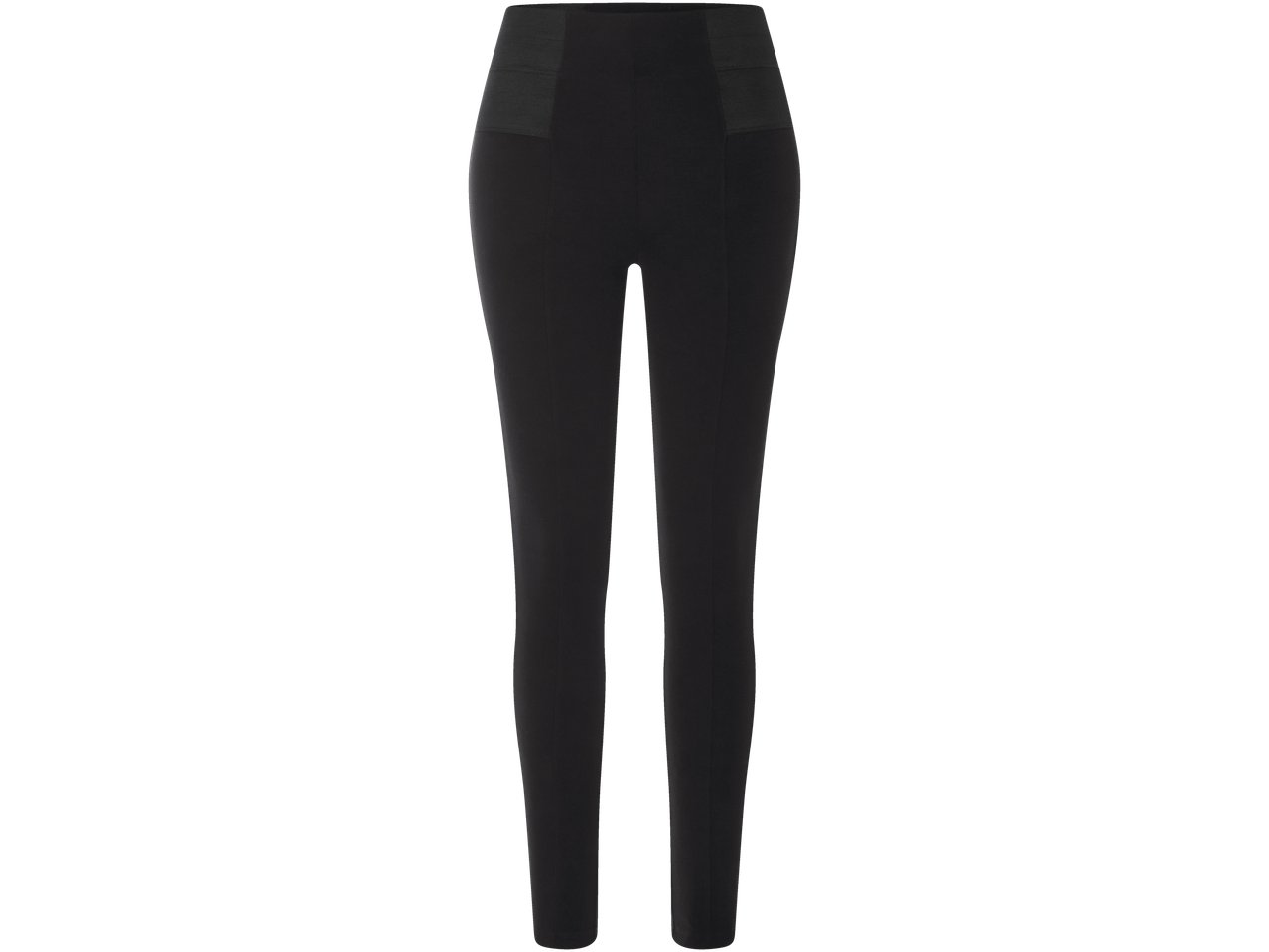 Svarta leggings med hög midja.