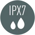 IPX7 vízállósági jelölés.