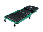 Szerelőágy PARKSIDE, verde și negru, cu roți, pentru reparații auto.
