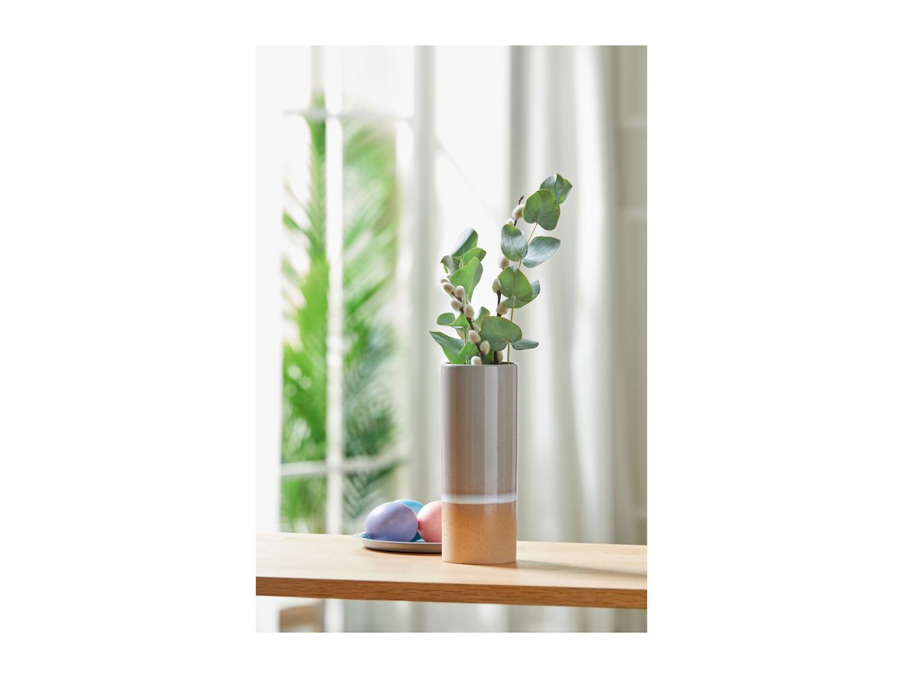 Go to full screen view: Livarno Home Plant Vase - Grey - Image 2