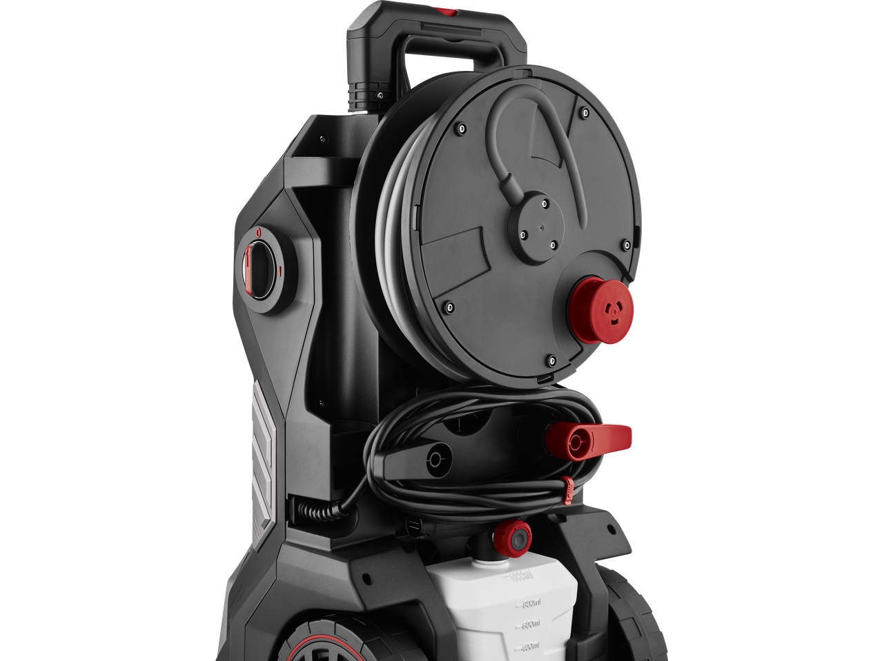 Aparat de spălat cu presiune PARKSIDE PERFORMANCE cu tambur pentru furtun și rezervor de detergent