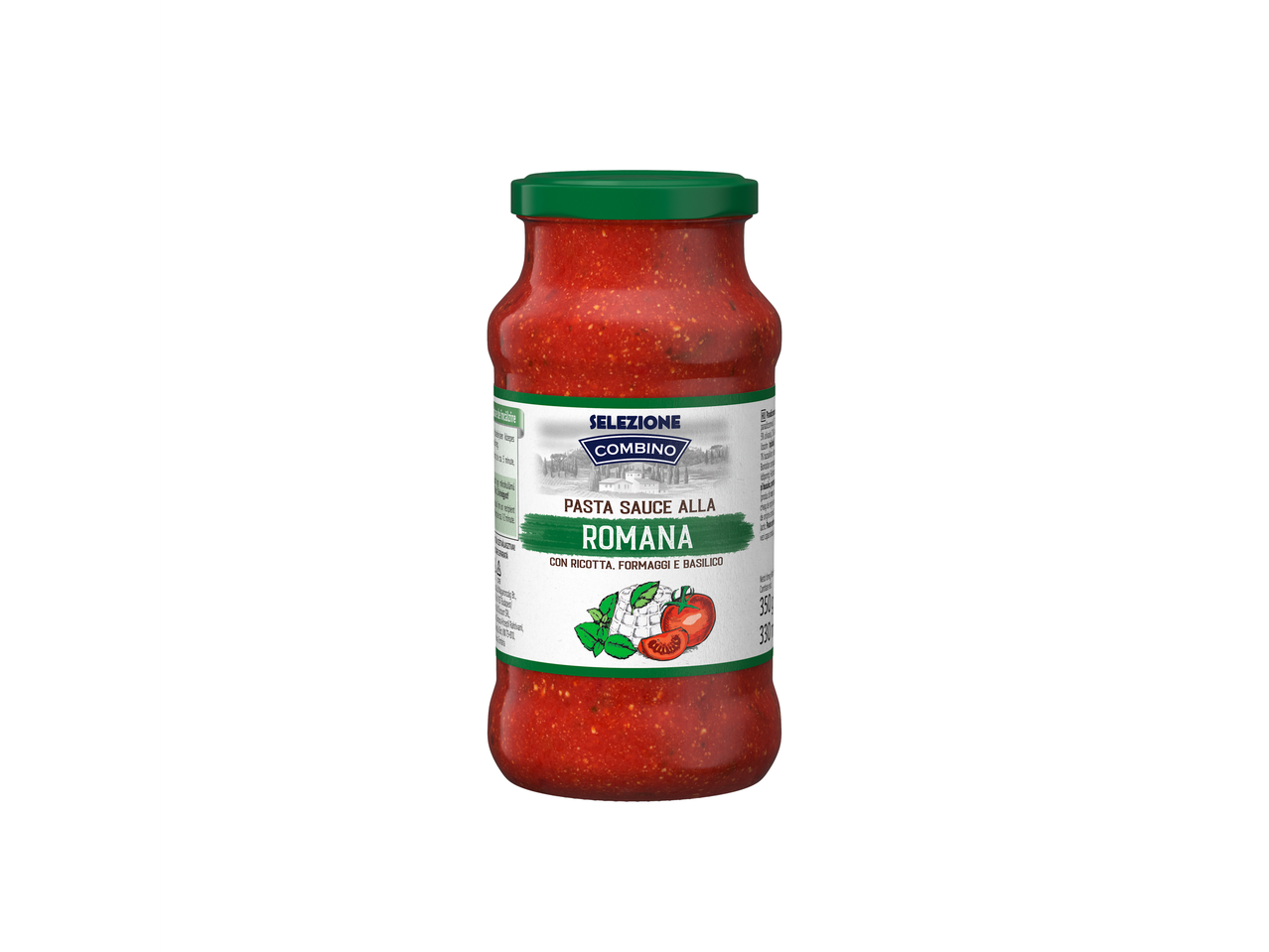 Sos de paste Combino Alla Romana cu ricotta, brânză și busuioc.