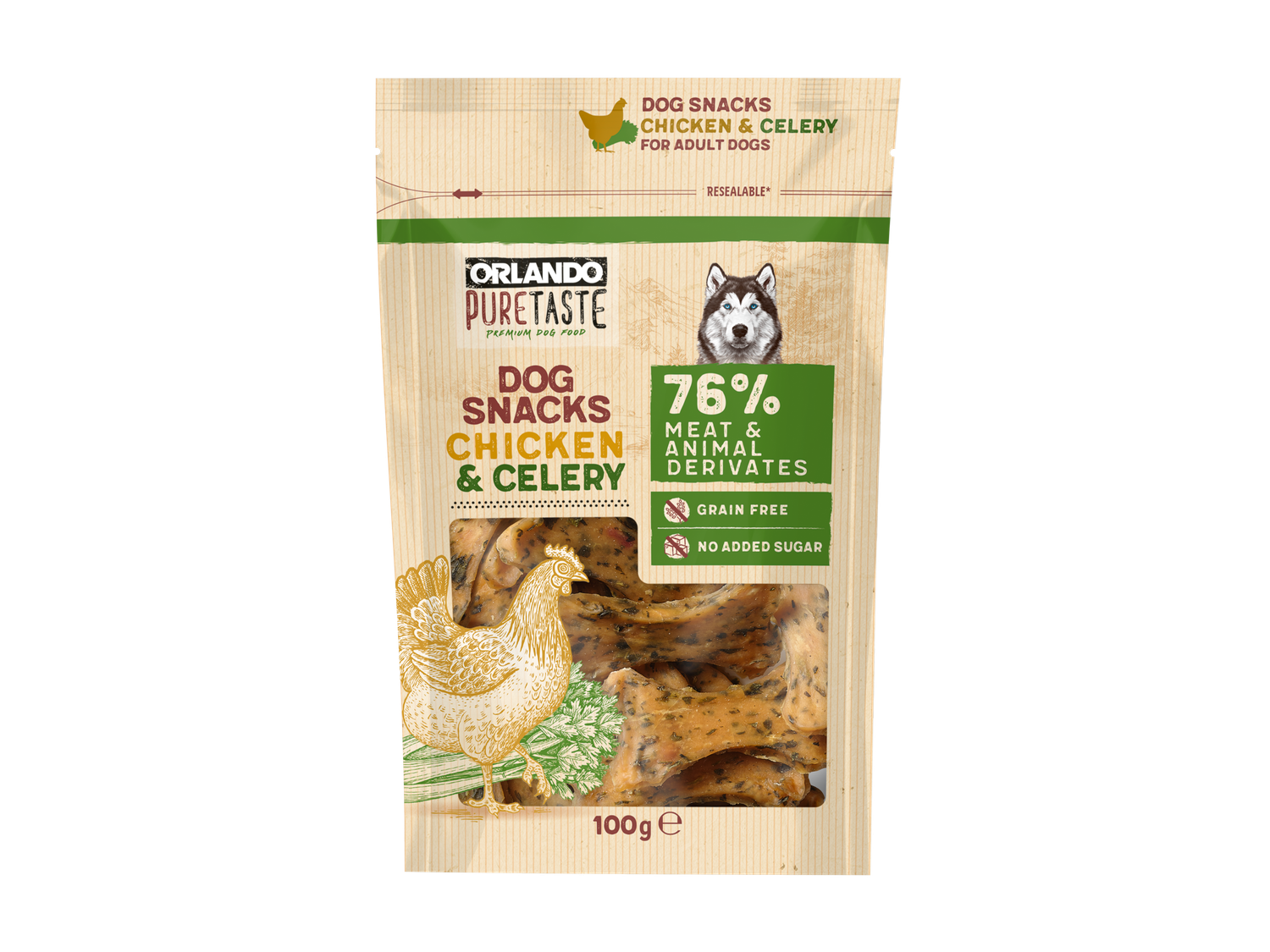 ドッグフード kinokino ORLANDO PURE TASTE Snack pentru căței | Lidl