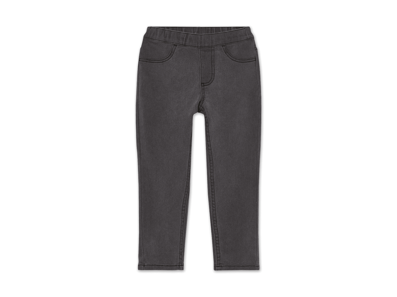 Dunkelgraue Kinderjeans mit Gummibund