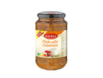 Un pot de pesto calabrais avec un Nutri-Score C et une indication de 550g.