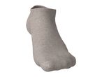 Single beige ankle sock, isolated on a white background.