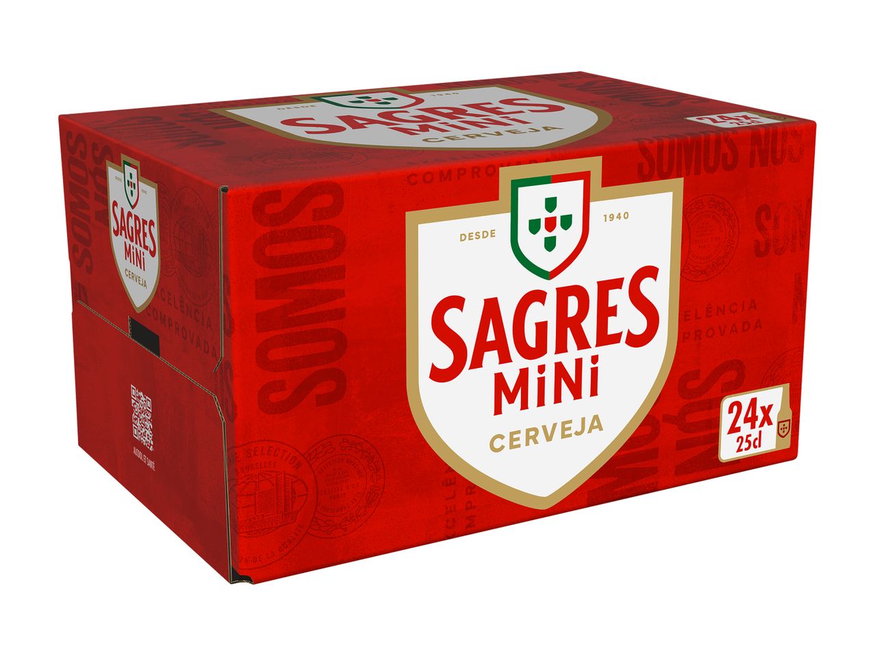 24er Pack Sagres Mini, portugiesisches Bier.