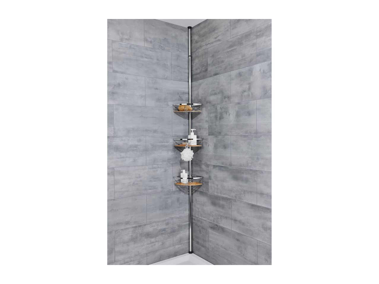 Go to full screen view: Livarno Home Extendable Bathroom Caddy - Image 4
