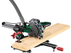 PARKSIDE järkamis- ja kaldlõikesaag puidust lauaga