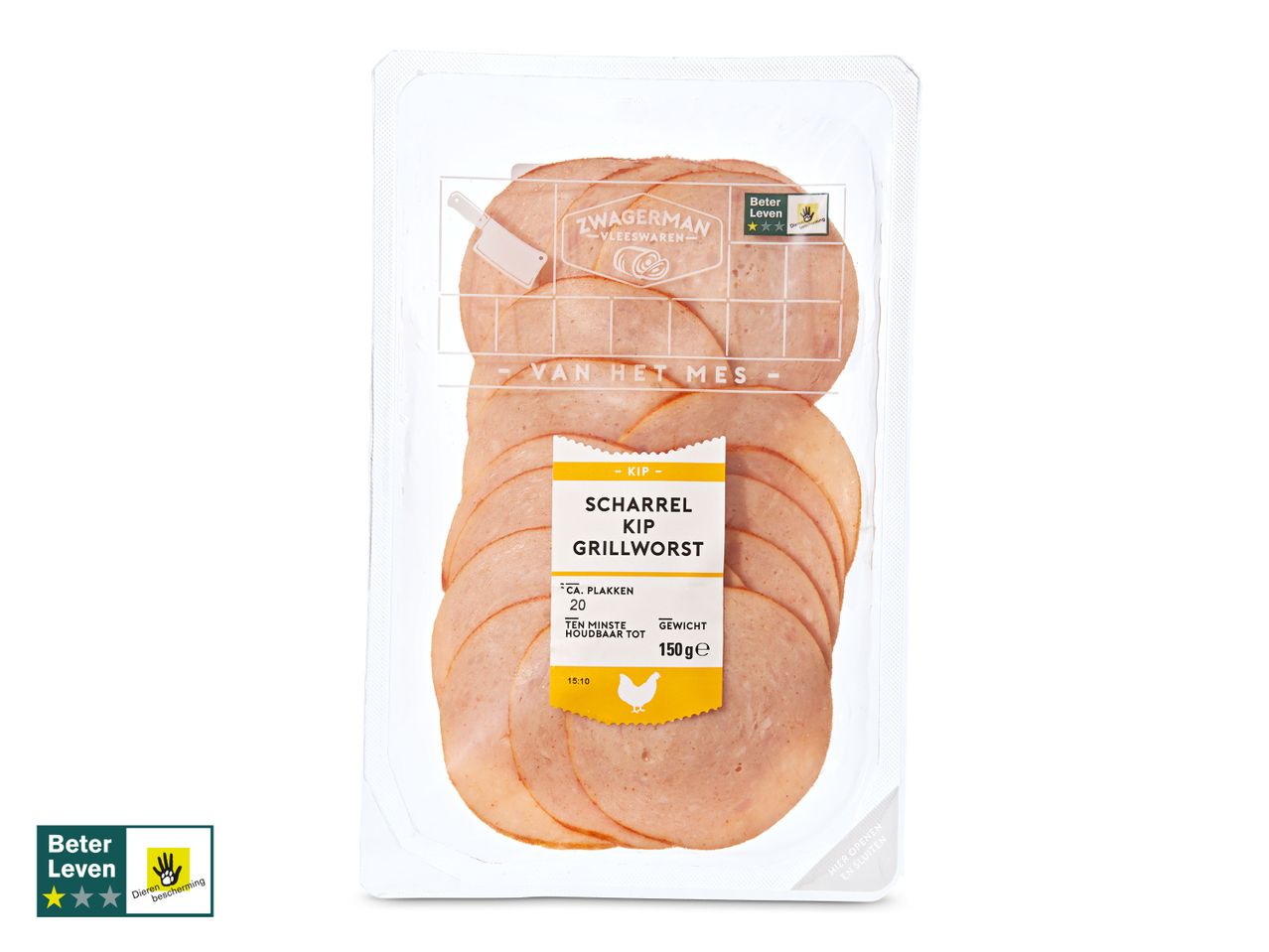 Ga naar volledige schermweergave: Scharrel kipgrillworst - afbeelding 1