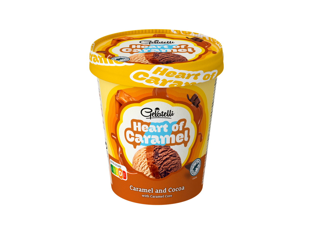Gelatelli Heart of Caramel fagylalt karamell és kakaó ízzel