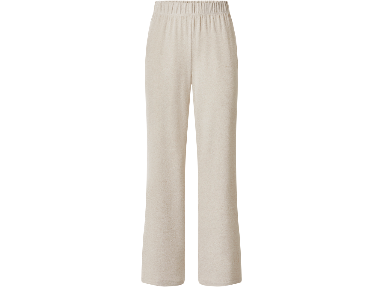 Calças largas bege Esmara para mulher com cintura elástica