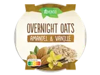 Verpakking van Vemondo Overnight Oats Amandel & Vanille met Nutri-Score A.
