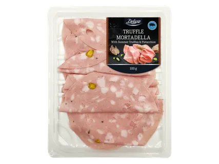 Kiaulienos dešra „Mortadella“ su trumais ir pistacijomis