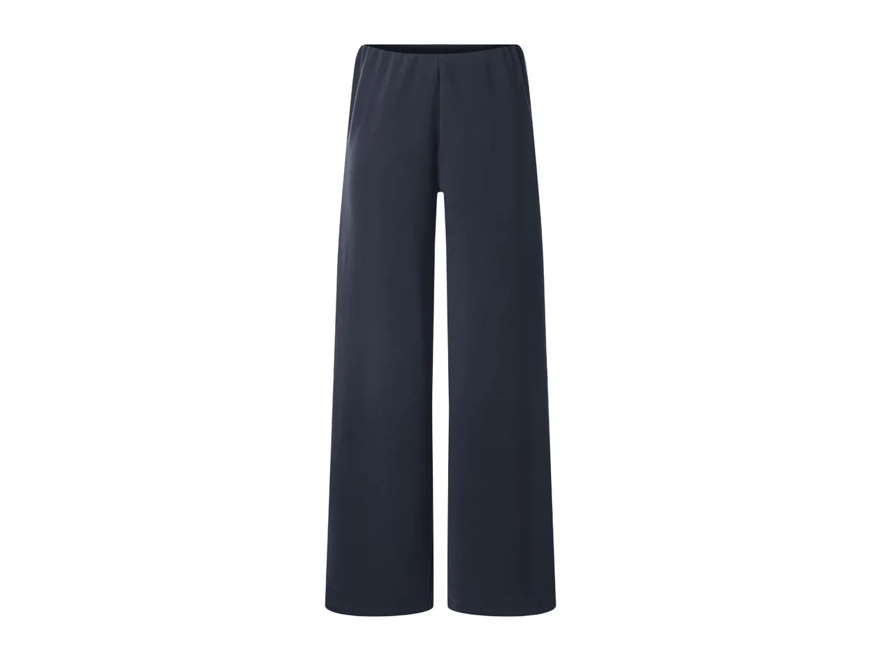 Women's dark blue wide-leg trousers
