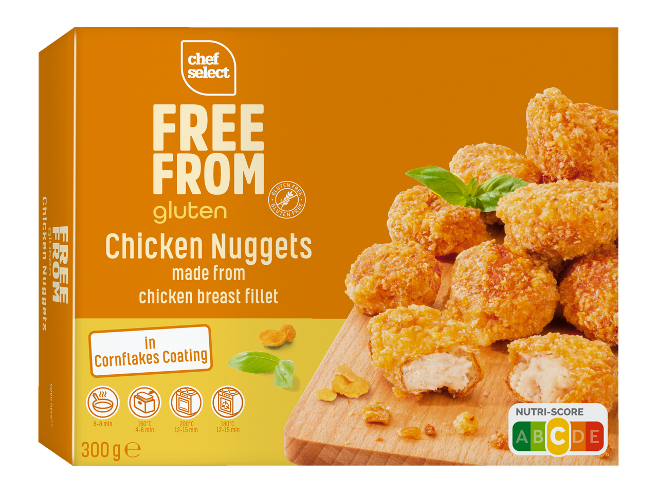 Chef Select Free From Gluten Nuggets de Frango com Cobertura de Flocos de Milho