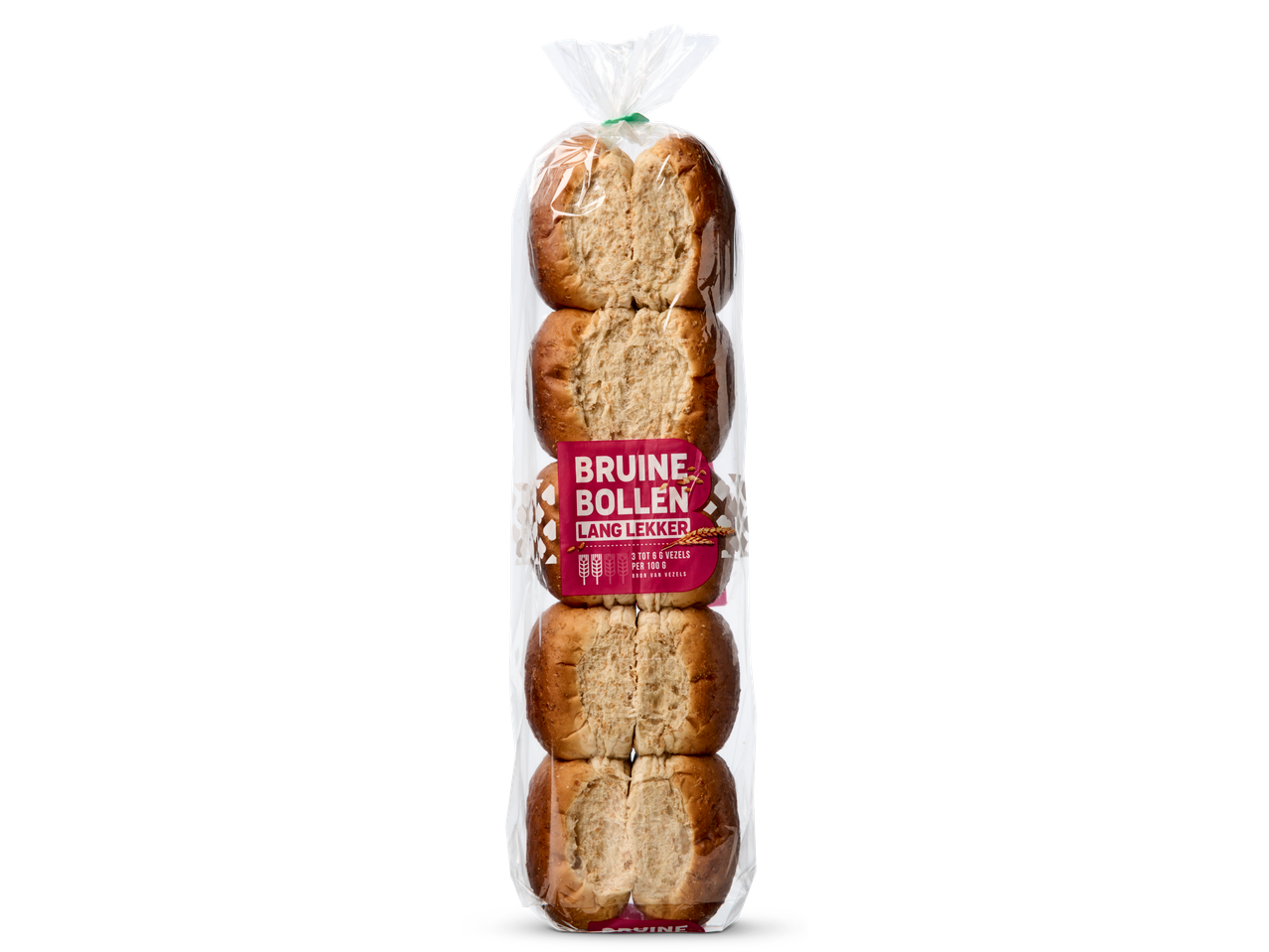 Zak bruine bolletjes.