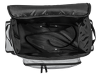 Sac trolley pour machine à coudre Topmove®, ouvert, montrant l'intérieur noir spacieux avec sangles