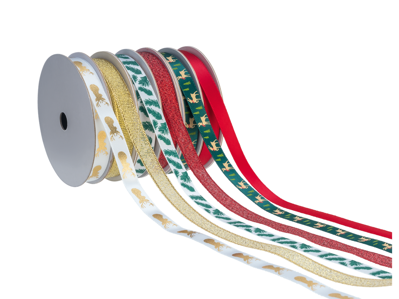 crelando® kinkepaelad jõulumotiividega punases, kuldses, valges ja rohelises värvitoonis.