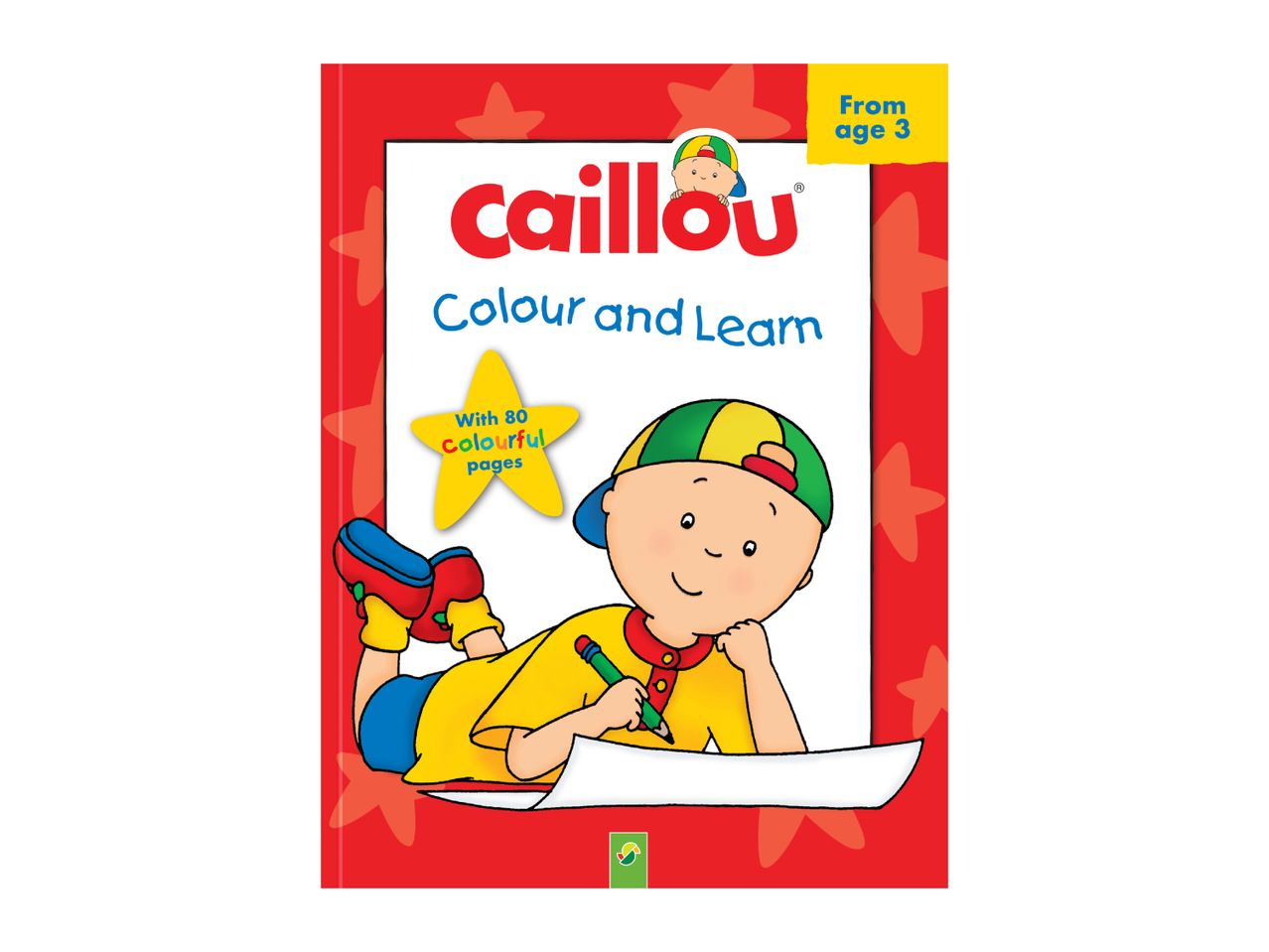 Caillou Colour and Learn book for age 3, with 80 colourful pages.