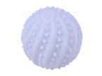 Balle de lavage blanche texturée pour machine à laver