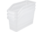Coșuri de depozitare pentru bucătărie Silvercrest®, design transparent, stivuibil.
