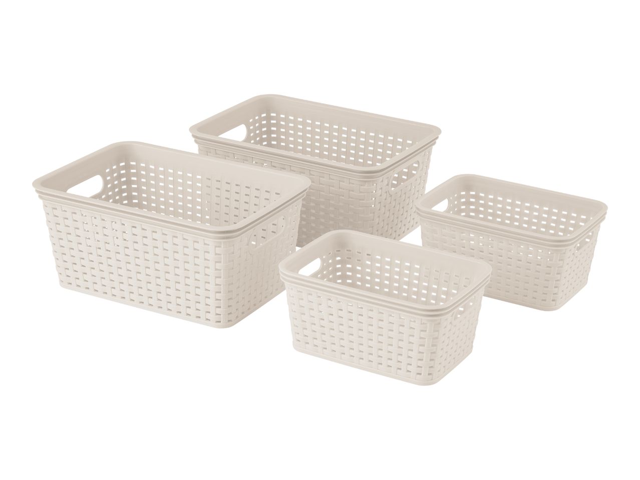 W5 Beige Storage Basket Set - Set of 4
