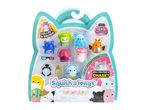 Squish-a-longs Series 2 mini-squish toy set with 8 mini-squish and bonus accessories.