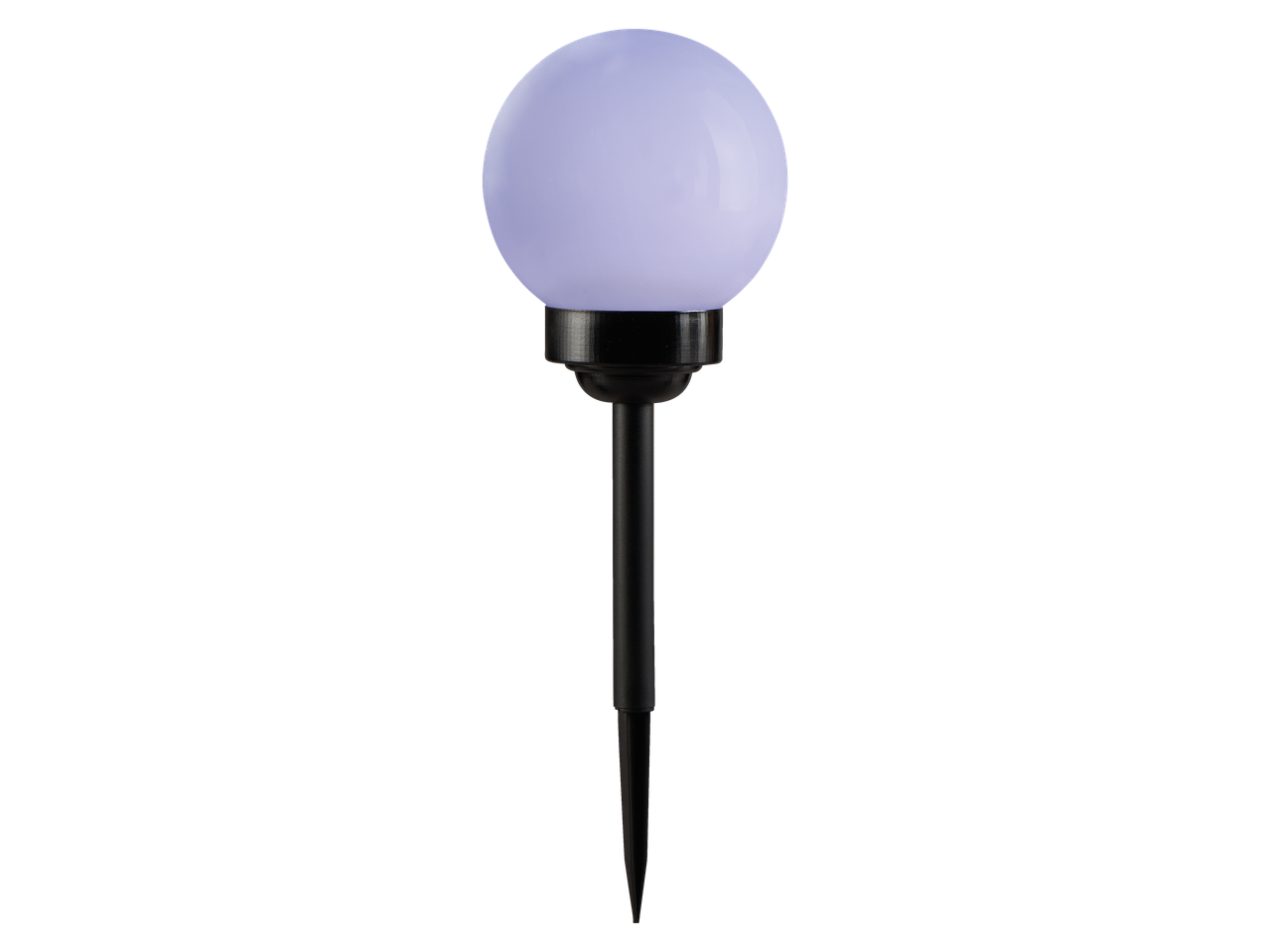 LIVARNO LED-Solarstrahler: apaļa LED saules gaisma ar mietu, violeta gaisma